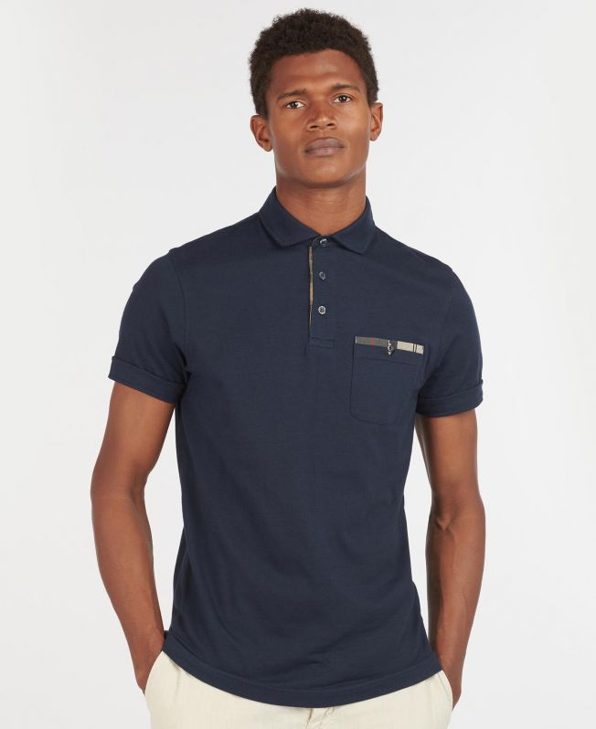 Barbour Men's Corpatch Polo Shirt Navy - J-Michael